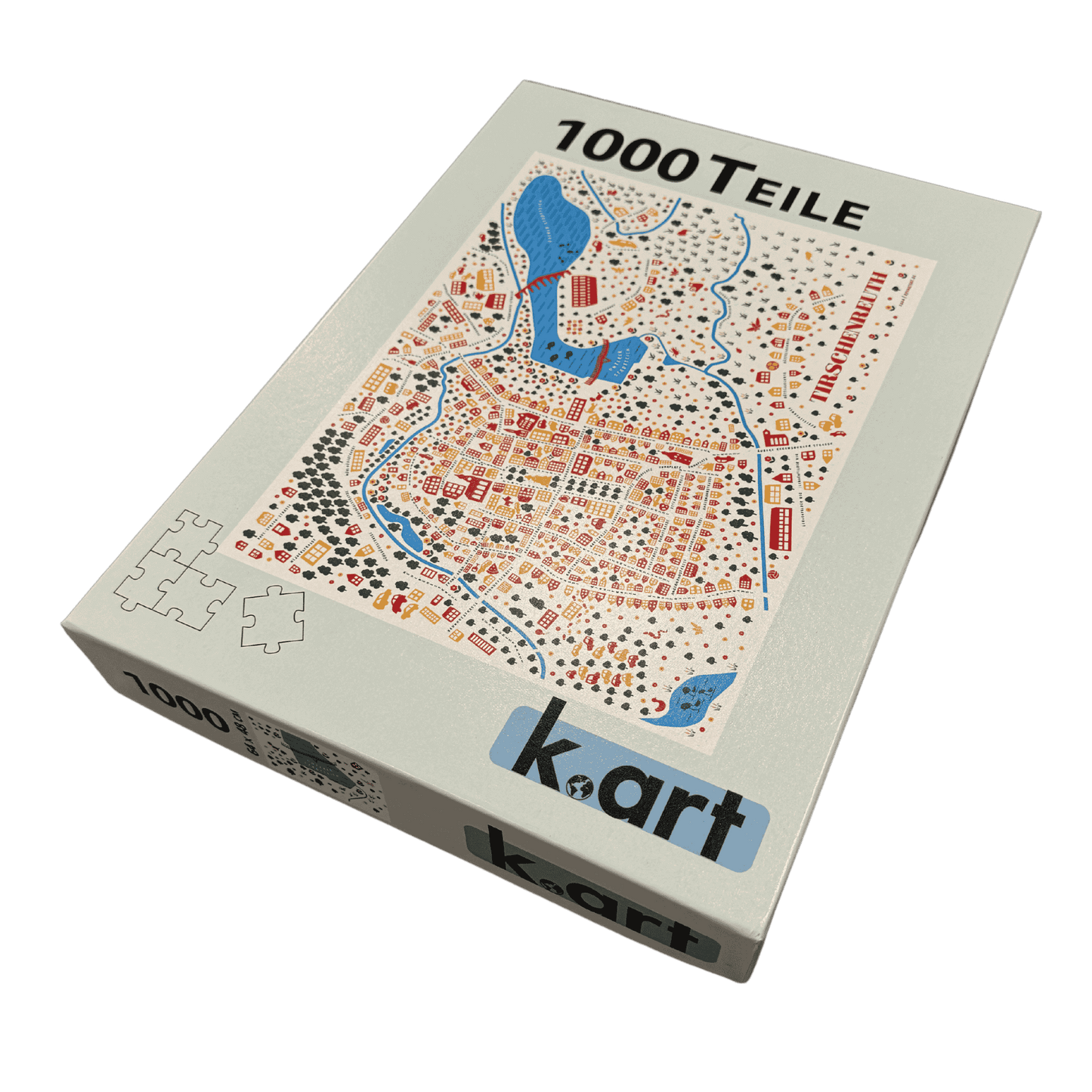 illustrierte Karte der Stadt Tirschenreuth Puzzle