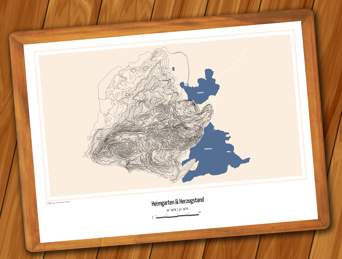 Landkarte Heimgarten & Herzogstand