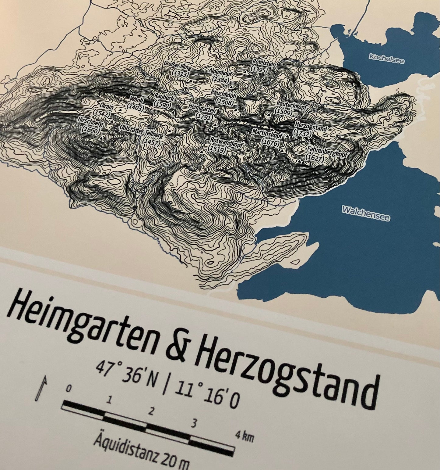 Landkarte Heimgarten & Herzogstand