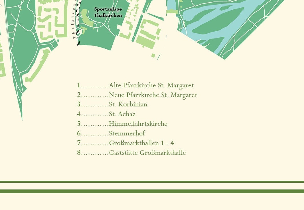 Poster Stadtkarte München Sendling