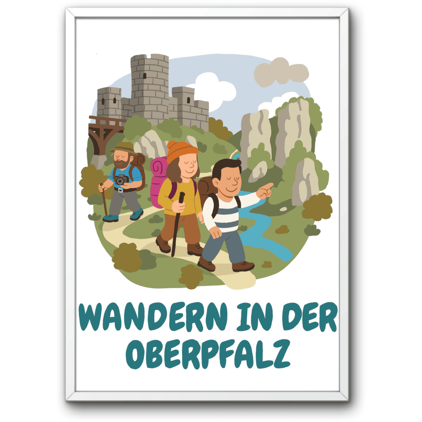 Wandern in der Oberpfalz Poster